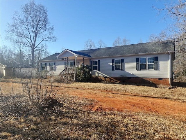 view of front of property with covered porch