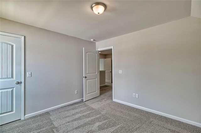 view of carpeted empty room