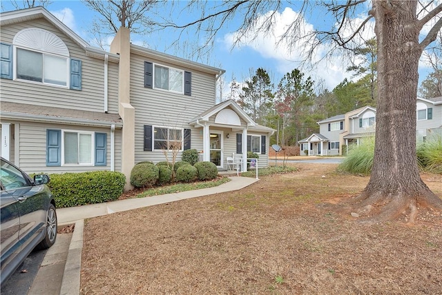 view of front of property with covered porch