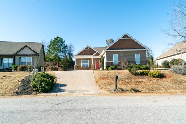 view of craftsman inspired home