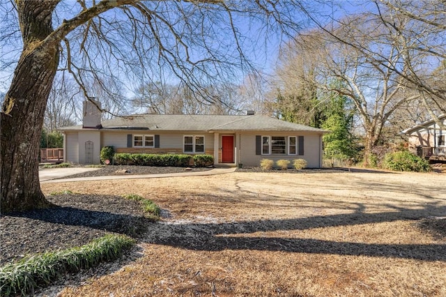 view of ranch-style home