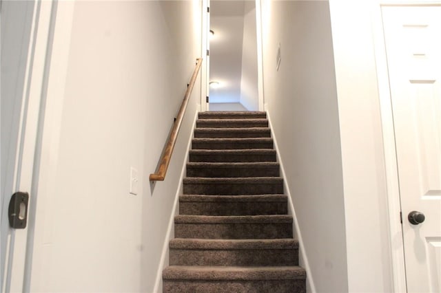 626 Johnny Long Rd, Iva, SC 29655 - staircase with baseboards