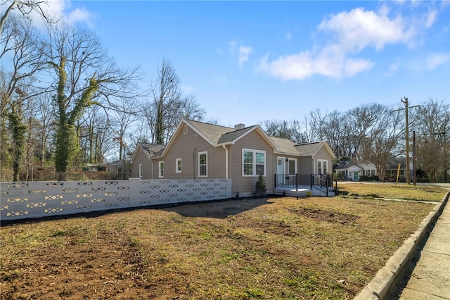 exterior space featuring a yard