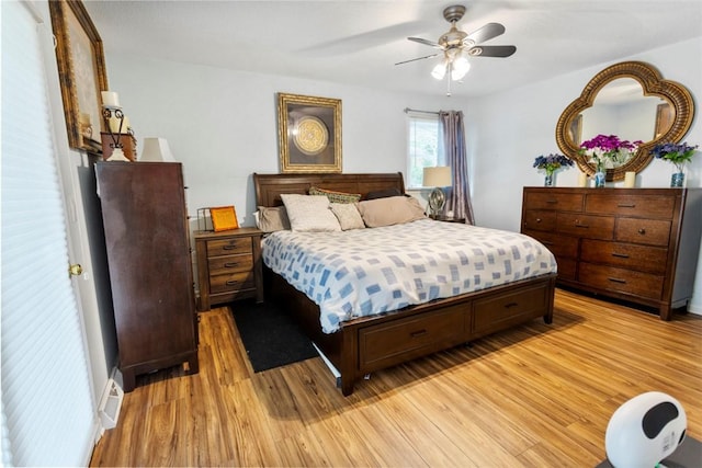 6 Ivy Ct, Seneca, SC 29678 - bedroom featuring ceiling fan and light hardwood / wood-style flooring