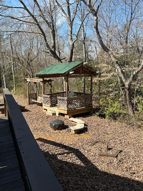 exterior space with a wooden deck