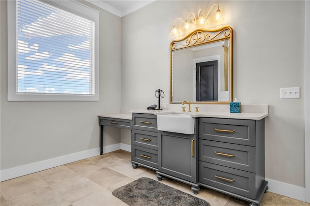 bathroom with vanity