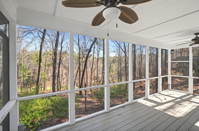 24 Mainsail Dr, Salem, SC 29676 - unfurnished sunroom featuring a wealth of natural light and ceiling fan
