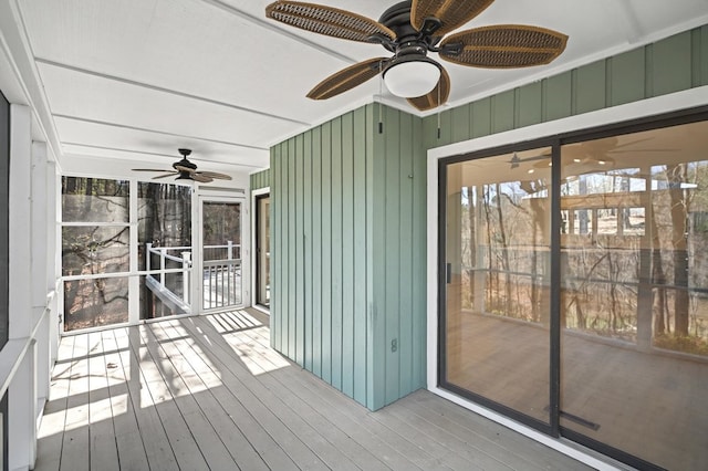 24 Mainsail Dr, Salem, SC 29676 - unfurnished sunroom with a ceiling fan