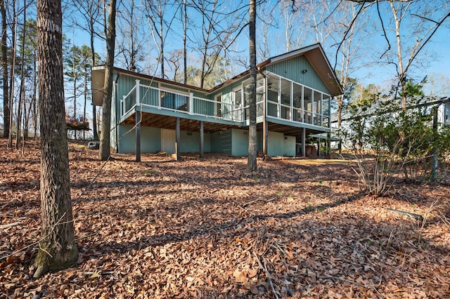 24 Mainsail Dr, Salem, SC 29676 - back of property featuring a sunroom and a deck