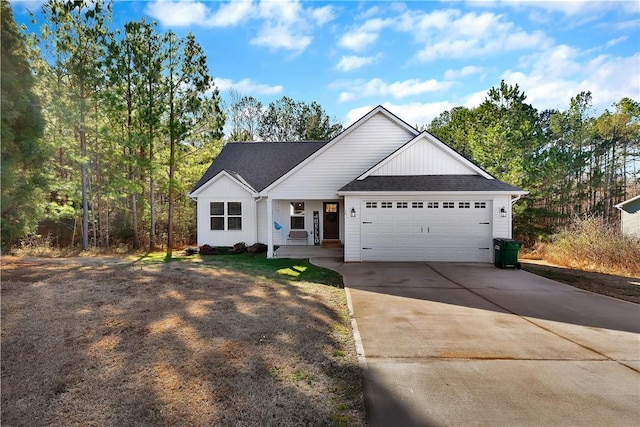 view of front of home featuring a garage