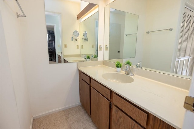 bathroom featuring vanity