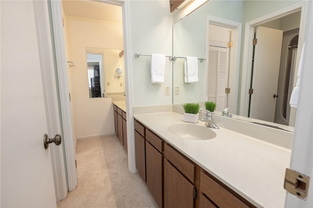 bathroom with vanity