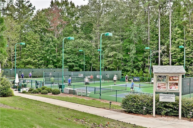 view of sport court