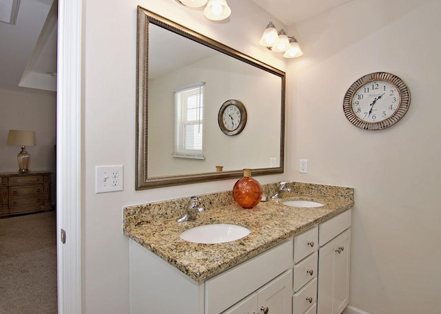 bathroom featuring vanity