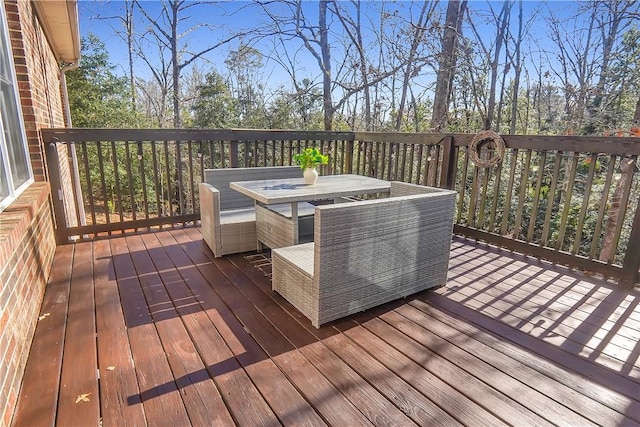 view of wooden terrace