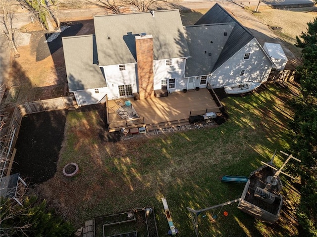 birds eye view of property