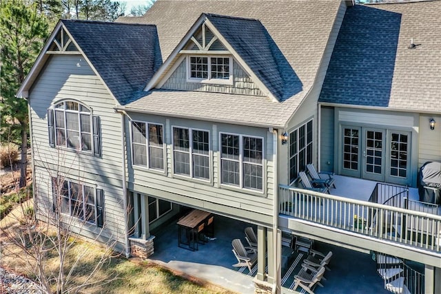 back of house featuring a patio area