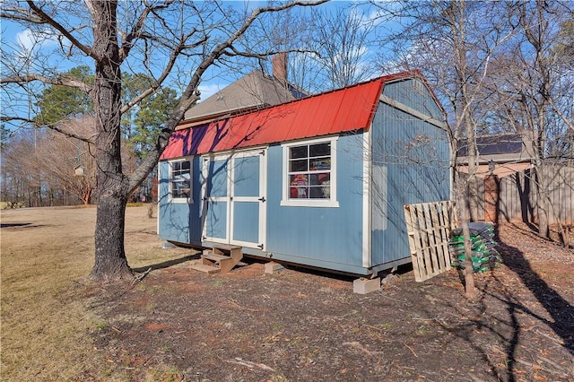 view of outdoor structure