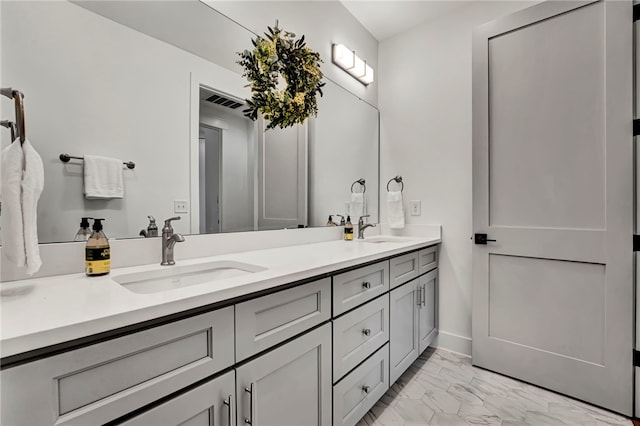 bathroom featuring vanity