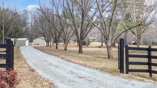 view of road