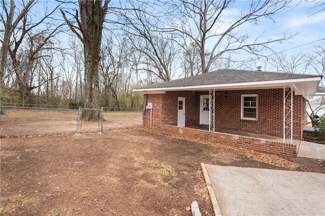 view of front of home