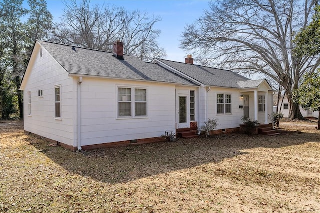 view of back of property