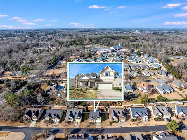 birds eye view of property