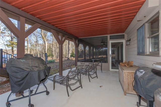 view of patio / terrace with grilling area