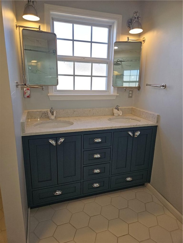 bathroom with vanity