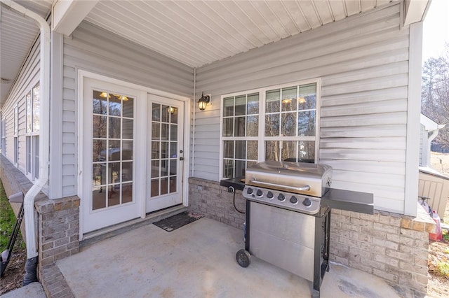 view of patio / terrace featuring area for grilling