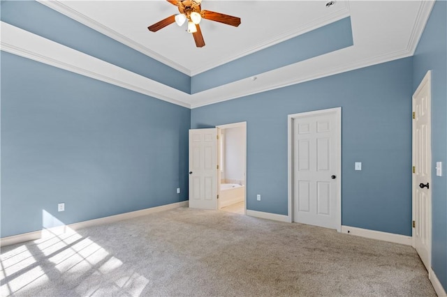 115 Cove View Ct, Seneca, SC 29678 - unfurnished bedroom with crown molding, baseboards, and carpet flooring