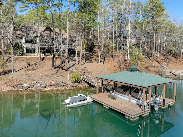 800 Mirror Lake Ct, Salem, SC 29676 - view of dock featuring a water view