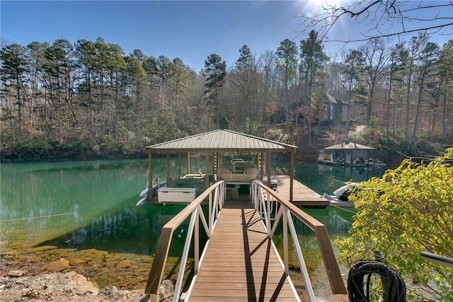 800 Mirror Lake Ct, Salem, SC 29676 - view of dock featuring a water view