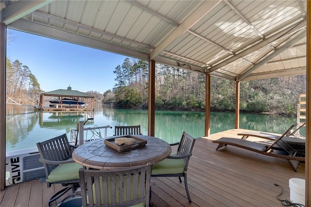 800 Mirror Lake Ct, Salem, SC 29676 - dock area with a water view