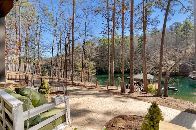 800 Mirror Lake Ct, Salem, SC 29676 - view of yard featuring a water view and a patio