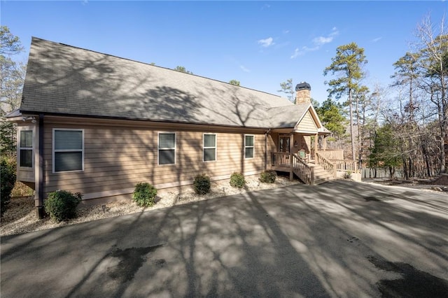 view of rear view of property