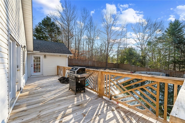 100 Echota Trl, Seneca, SC 29672 - wooden deck featuring a fenced backyard