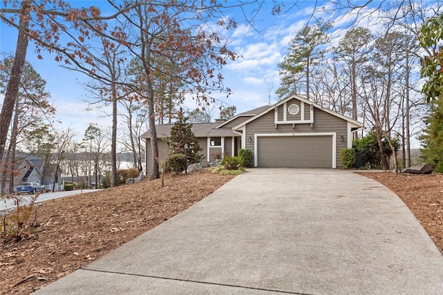 ranch-style home with a garage