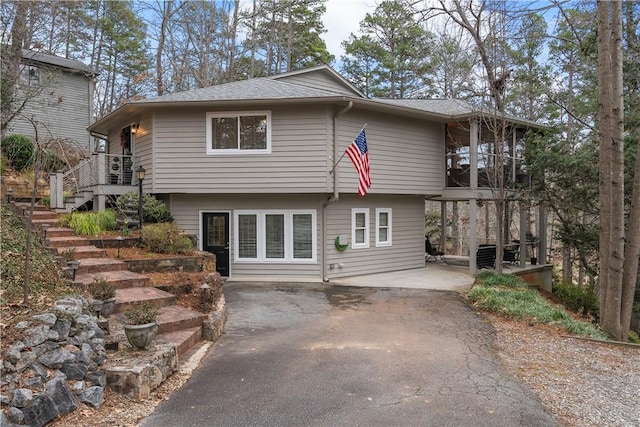 rear view of house featuring a patio area