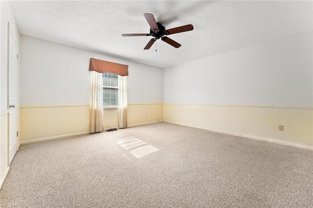 540 Gnats Hollow Rd, Mountain Rest, SC 29664 - empty room featuring ceiling fan, a textured ceiling, and carpet