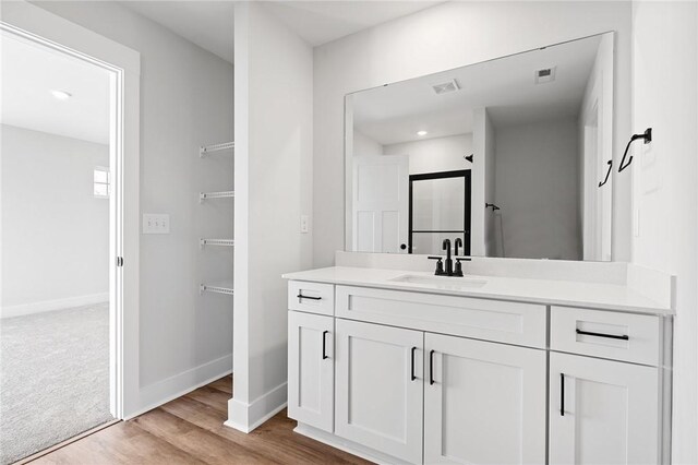 117 Norbert Ln, Anderson, SC 29624 - bathroom with vanity and wood-type flooring