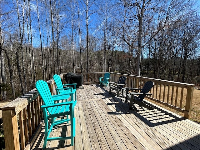 view of wooden terrace