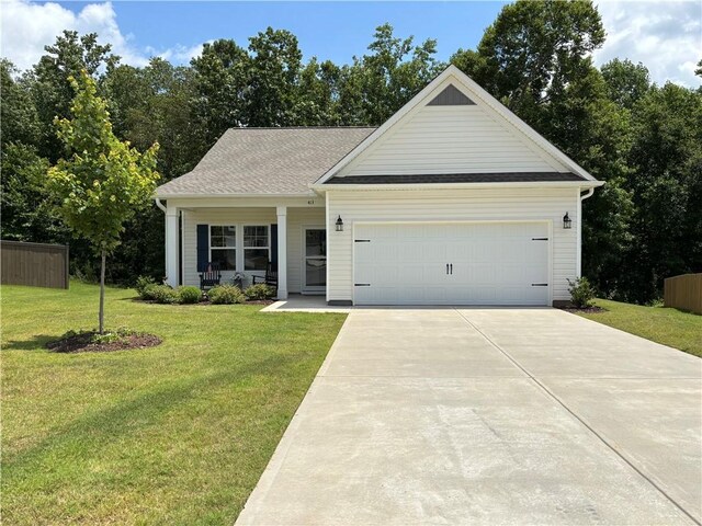 413 Sonoma Ct, Seneca, SC 29678 - view of front of house featuring driveway, a garage, and covered porch