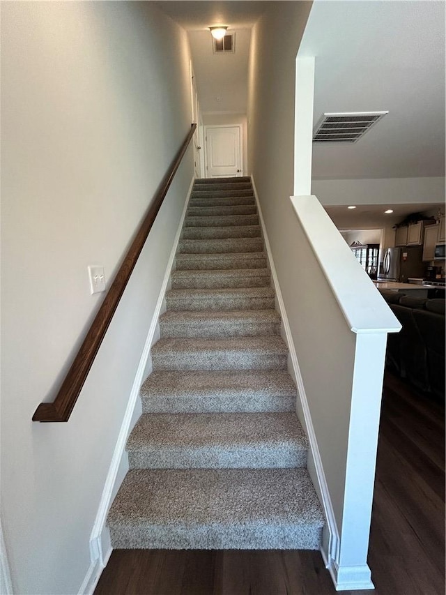 413 Sonoma Ct, Seneca, SC 29678 - stairs featuring wood finished floors and baseboards
