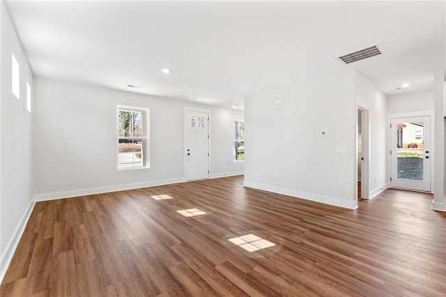 104 Norbert Ln, Anderson, SC 29624 - unfurnished living room featuring dark wood-type flooring