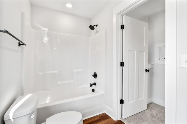 104 Norbert Ln, Anderson, SC 29624 - bathroom featuring hardwood / wood-style floors, bathing tub / shower combination, and toilet