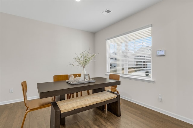 dining room featuring hardwood / wood-style floors