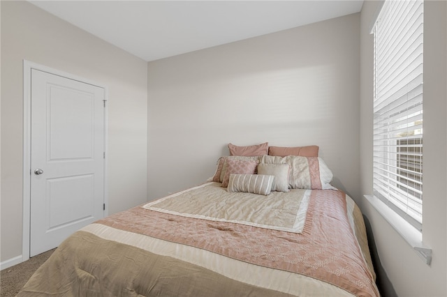 bedroom with carpet flooring