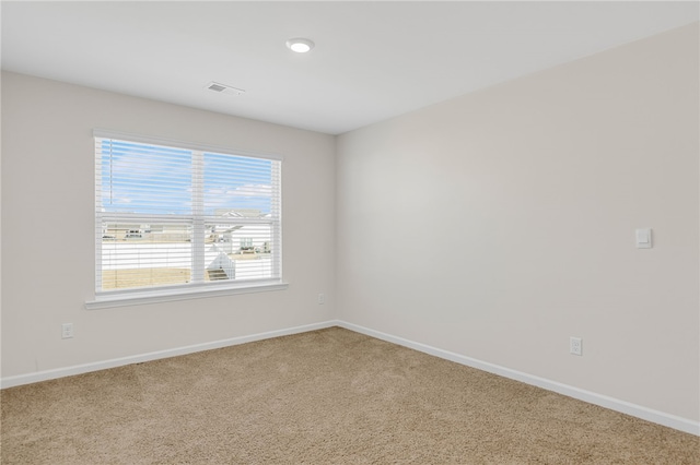 view of carpeted empty room