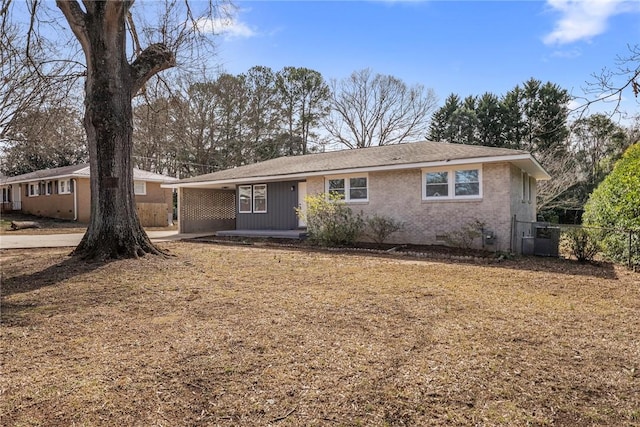 view of ranch-style home